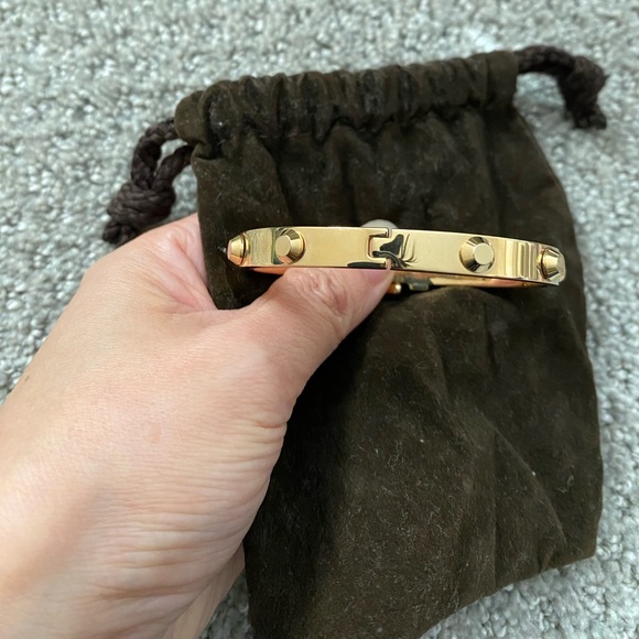Authentic Michael Kors gold plated bracelet bangle - Picture 1 of 5